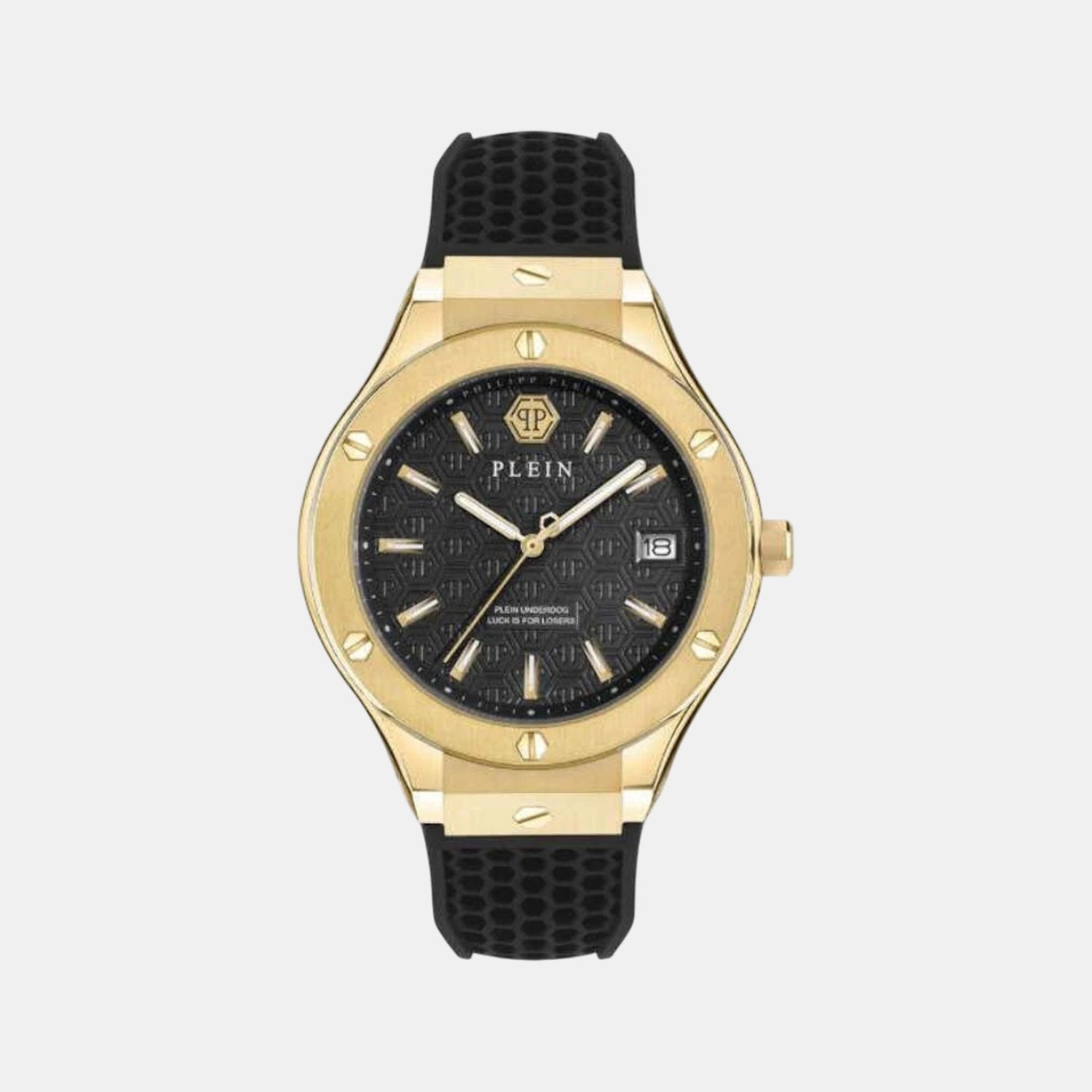 Men Quartz Black Dial Analog Silicone Watch PWUFA0225