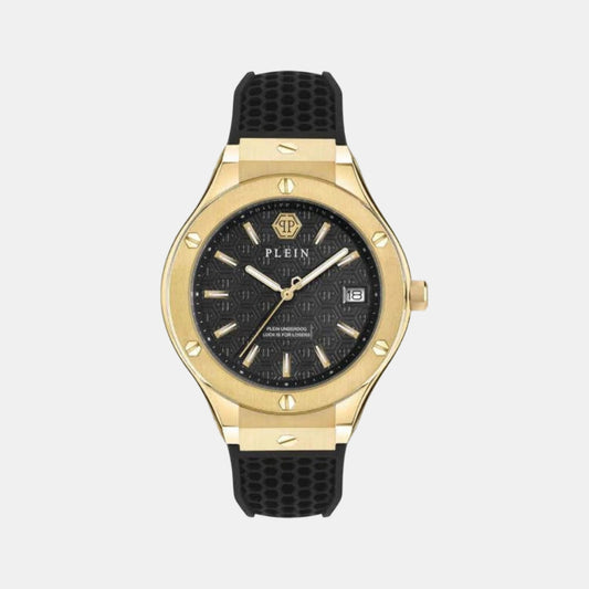 Men Quartz Black Dial Analog Silicone Watch PWUFA0225