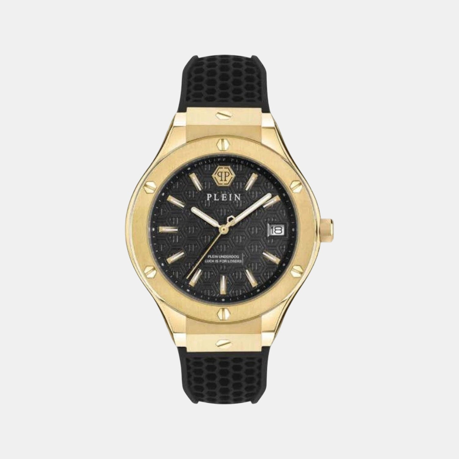 Men Quartz Black Dial Analog Silicone Watch PWUFA0225