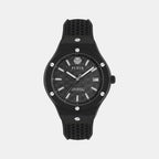 Men Quartz Black Dial Analog Silicone Watch PWUFA0325