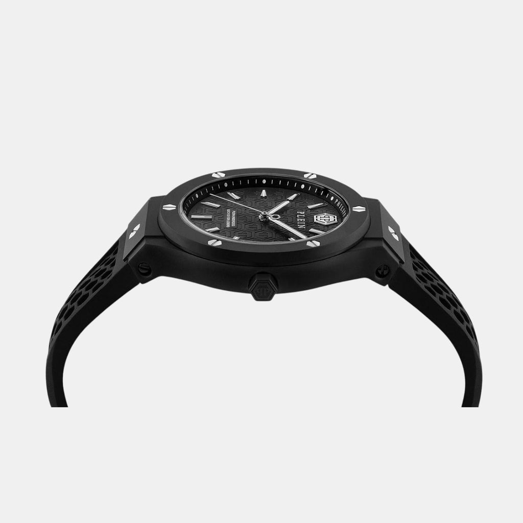 Men Quartz Black Dial Analog Silicone Watch PWUFA0325