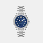 Men Quartz Blue Dial Analog Stainless Steel Watch PWUFA0425