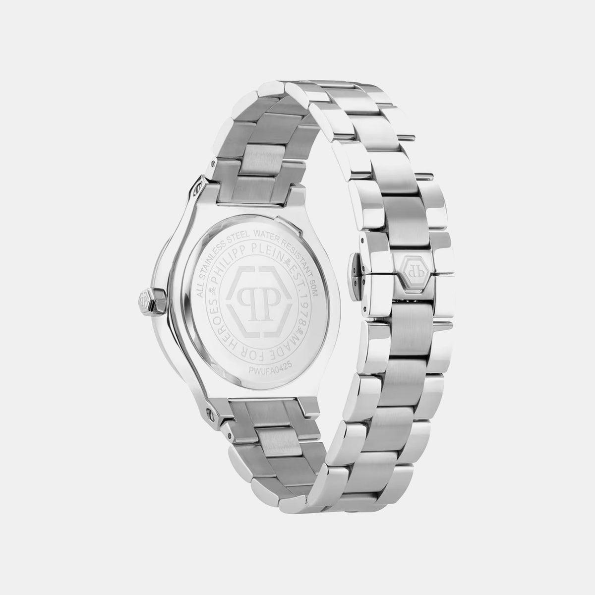 Ufa-New Gent Line Men Quartz Blue Dial Analog Stainless Steel Watch PWUFA0425