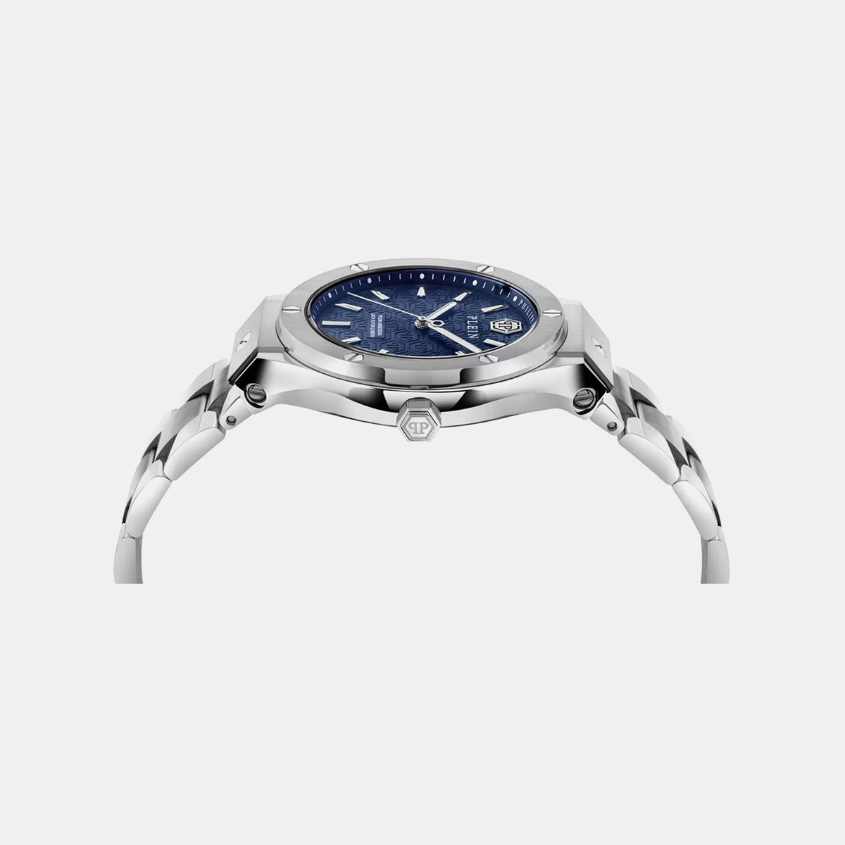 Ufa-New Gent Line Men Quartz Blue Dial Analog Stainless Steel Watch PWUFA0425