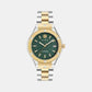 Men Quartz Green Dial Analog Stainless Steel Watch PWUFA0525