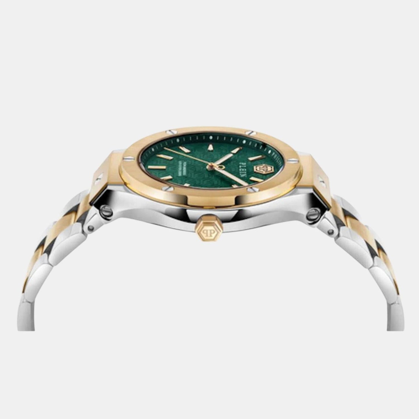 Men Quartz Green Dial Analog Stainless Steel Watch PWUFA0525
