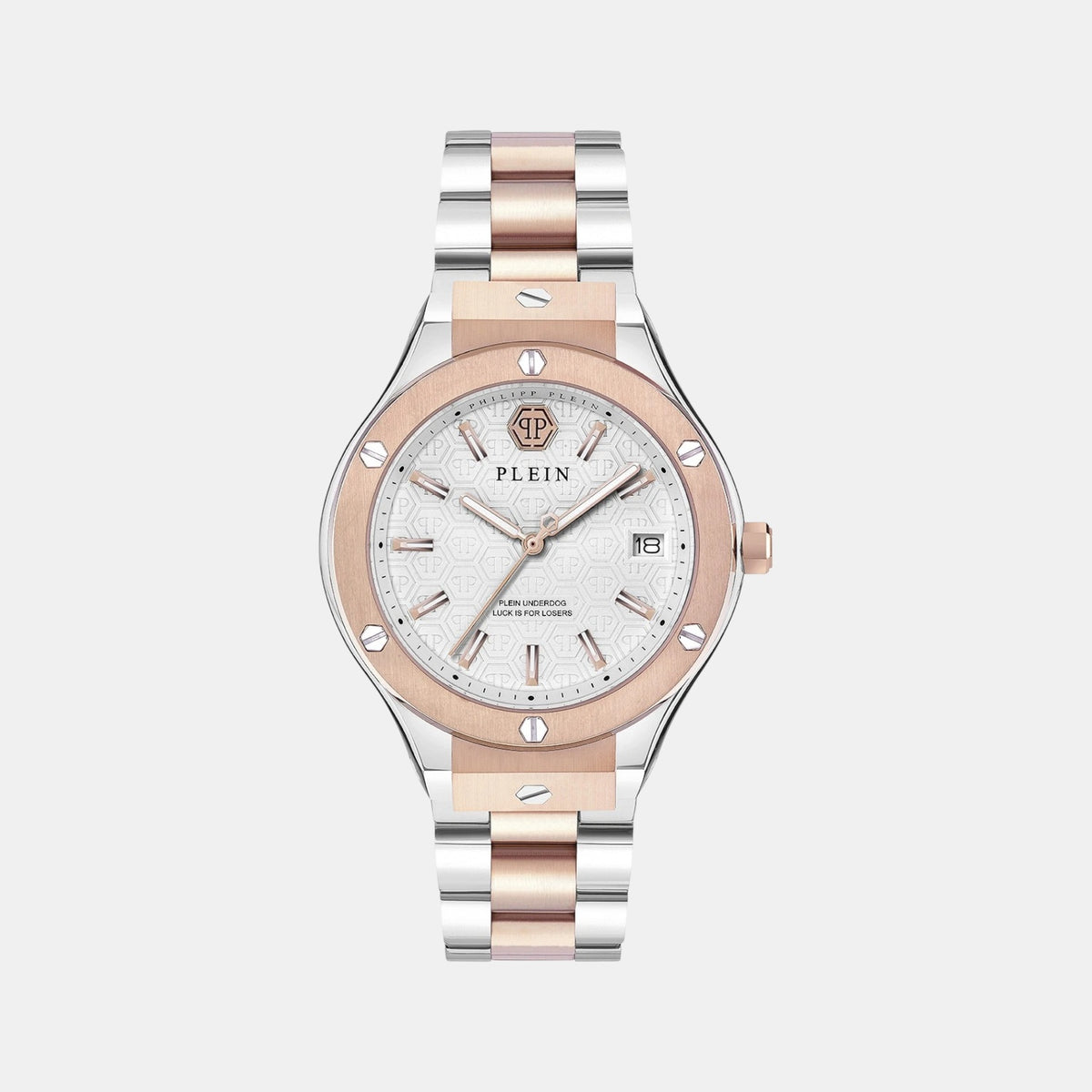 Men Quartz White Dial Analog Stainless Steel Watch PWUFA0625