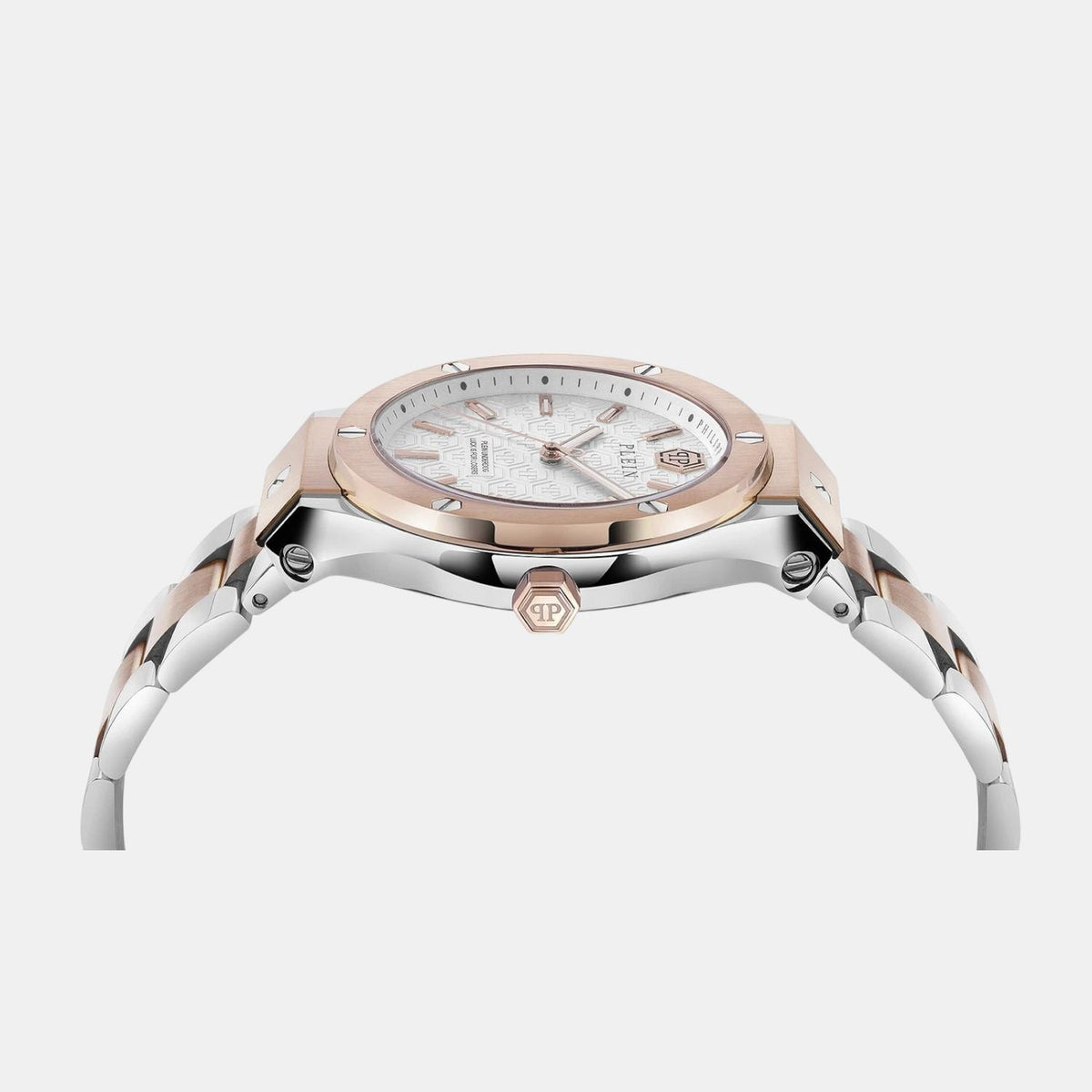 Men Quartz White Dial Analog Stainless Steel Watch PWUFA0625