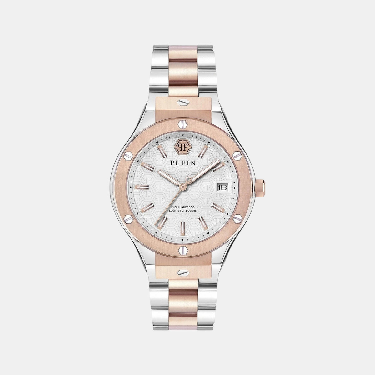 Men Quartz White Dial Analog Stainless Steel Watch PWUFA0625