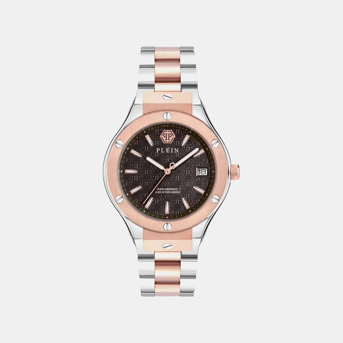 Men Quartz Brown Dial Analog Stainless Steel Watch PWUFA0725
