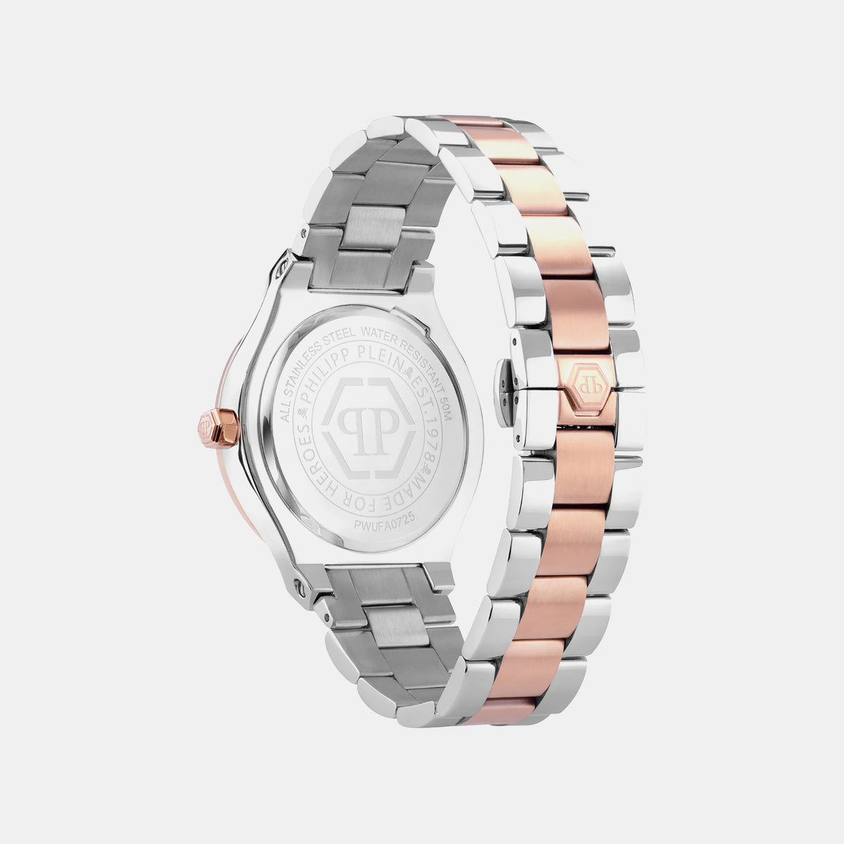 Men Quartz Brown Dial Analog Stainless Steel Watch PWUFA0725