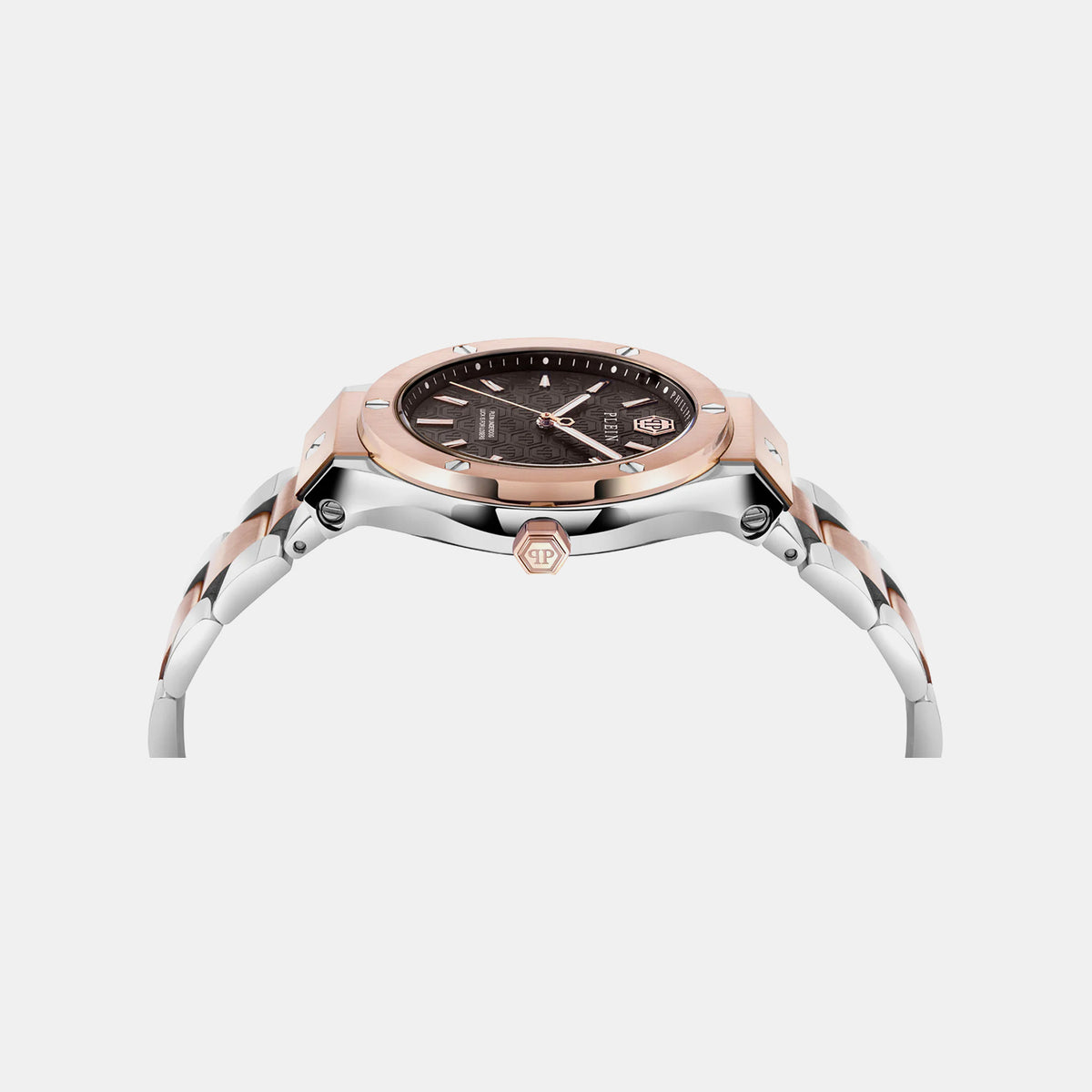 Men Quartz Brown Dial Analog Stainless Steel Watch PWUFA0725