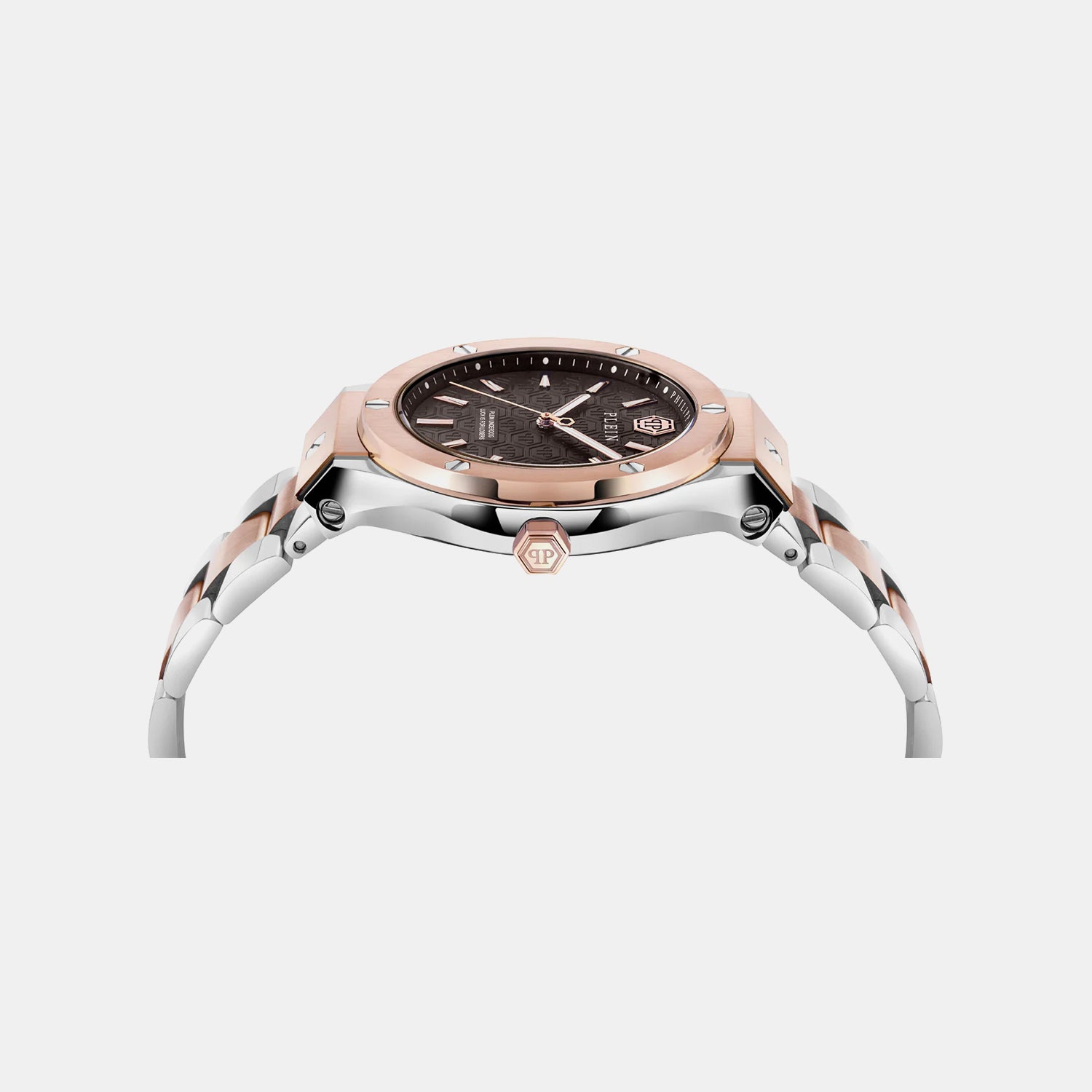 Men Quartz Brown Dial Analog Stainless Steel Watch PWUFA0725