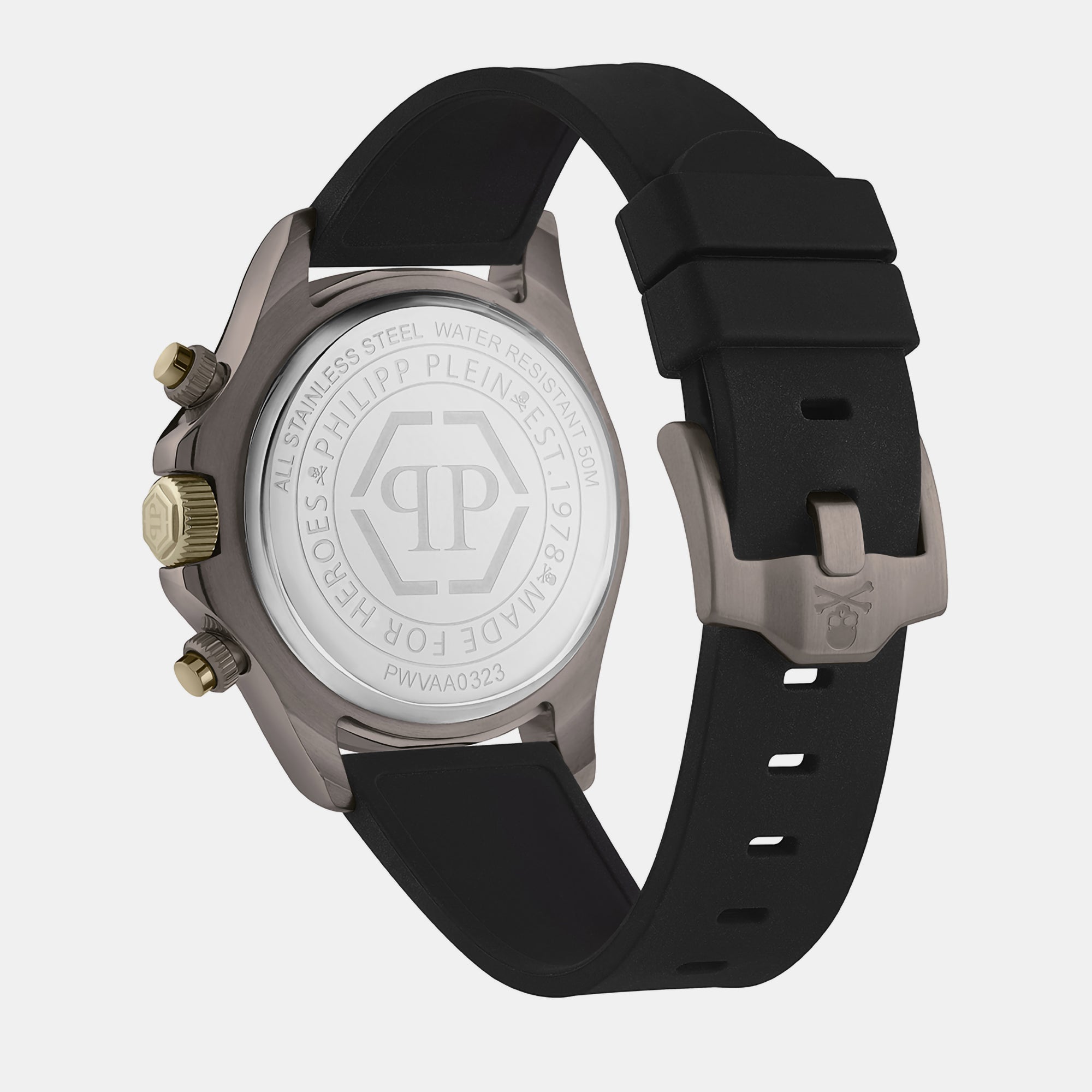 Philipp Plein Men Round Brown watch