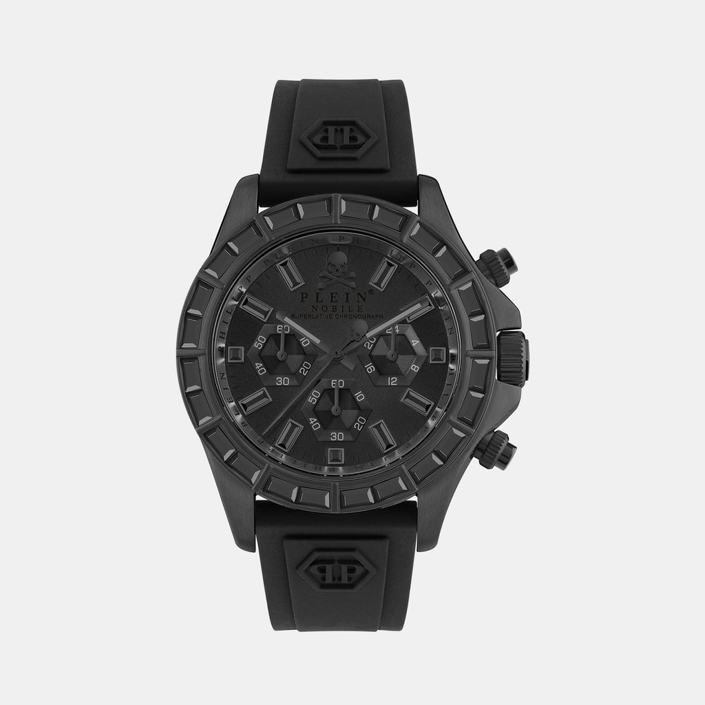 Philipp Plein Round Black Chronograph watch