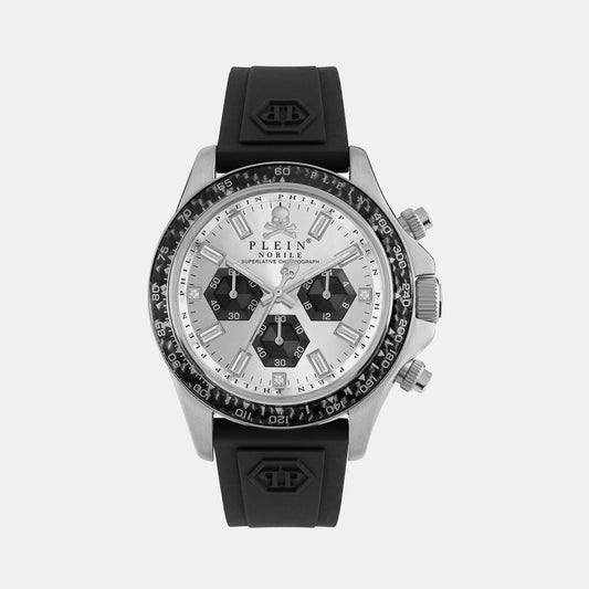 Nobile Racing Male Silver Chronograph Silicon Watch PWVAA0523