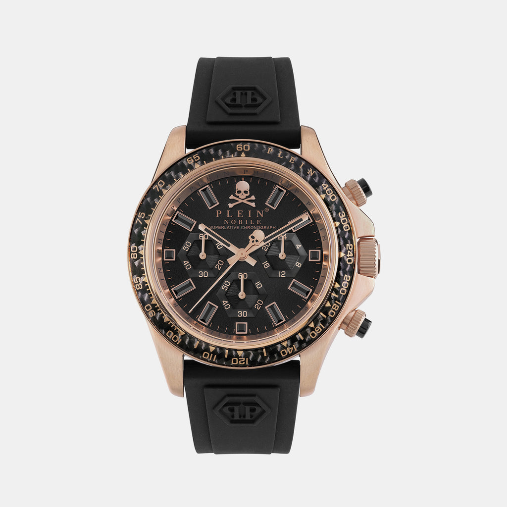 Philipp Plein Round Black Chronograph watch
