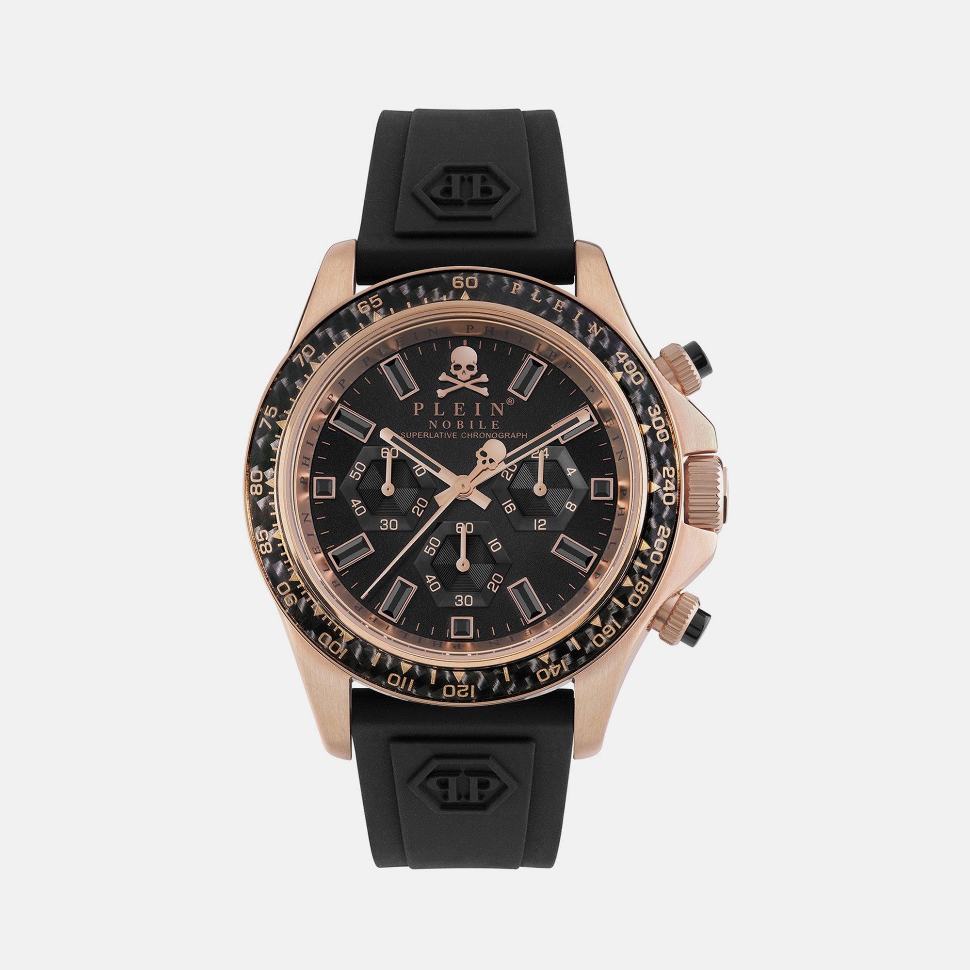 Philipp Plein Round Black Chronograph watch
