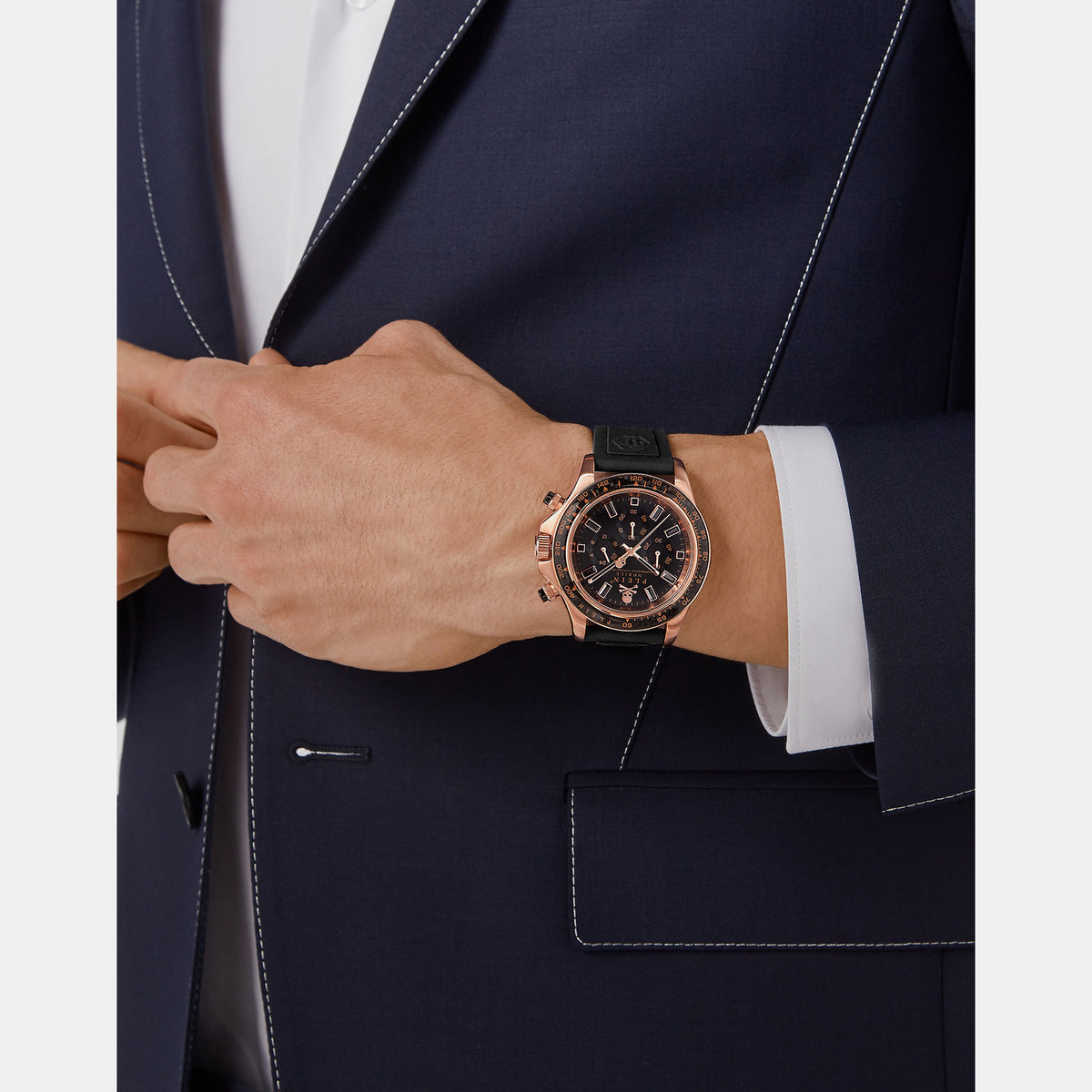 Philipp Plein Round Quartz Chronograph Men watch