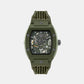 The Skeleton Ecoceramic Male Green Automatic Silicon Watch PWVBA0223