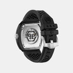 Men Quartz Black Dial Analog Silicone Watch PWVBA0423