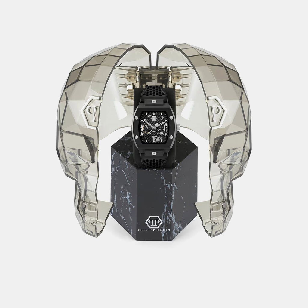 Men Quartz Black Dial Analog Silicone Watch PWVBA0423