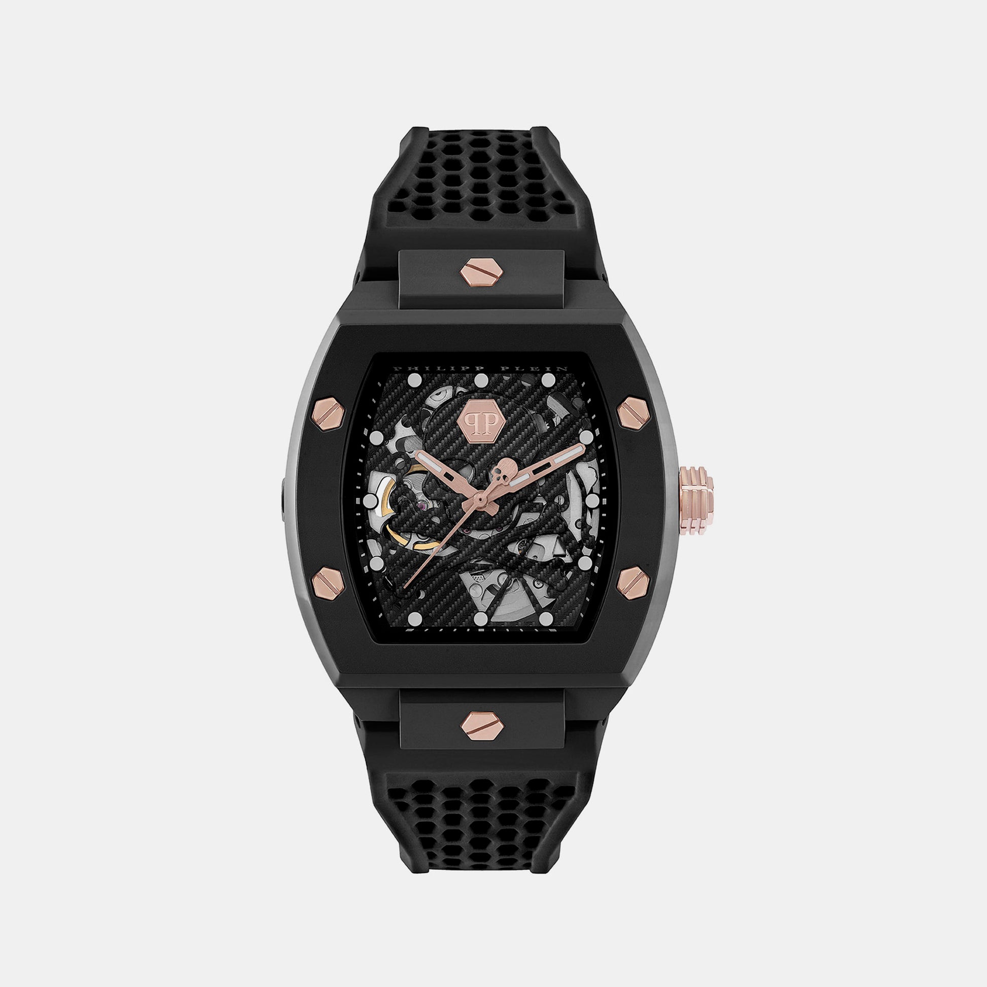 The Skeleton Ecoceramic Male Black Automatic Silicon Watch PWVBA0523