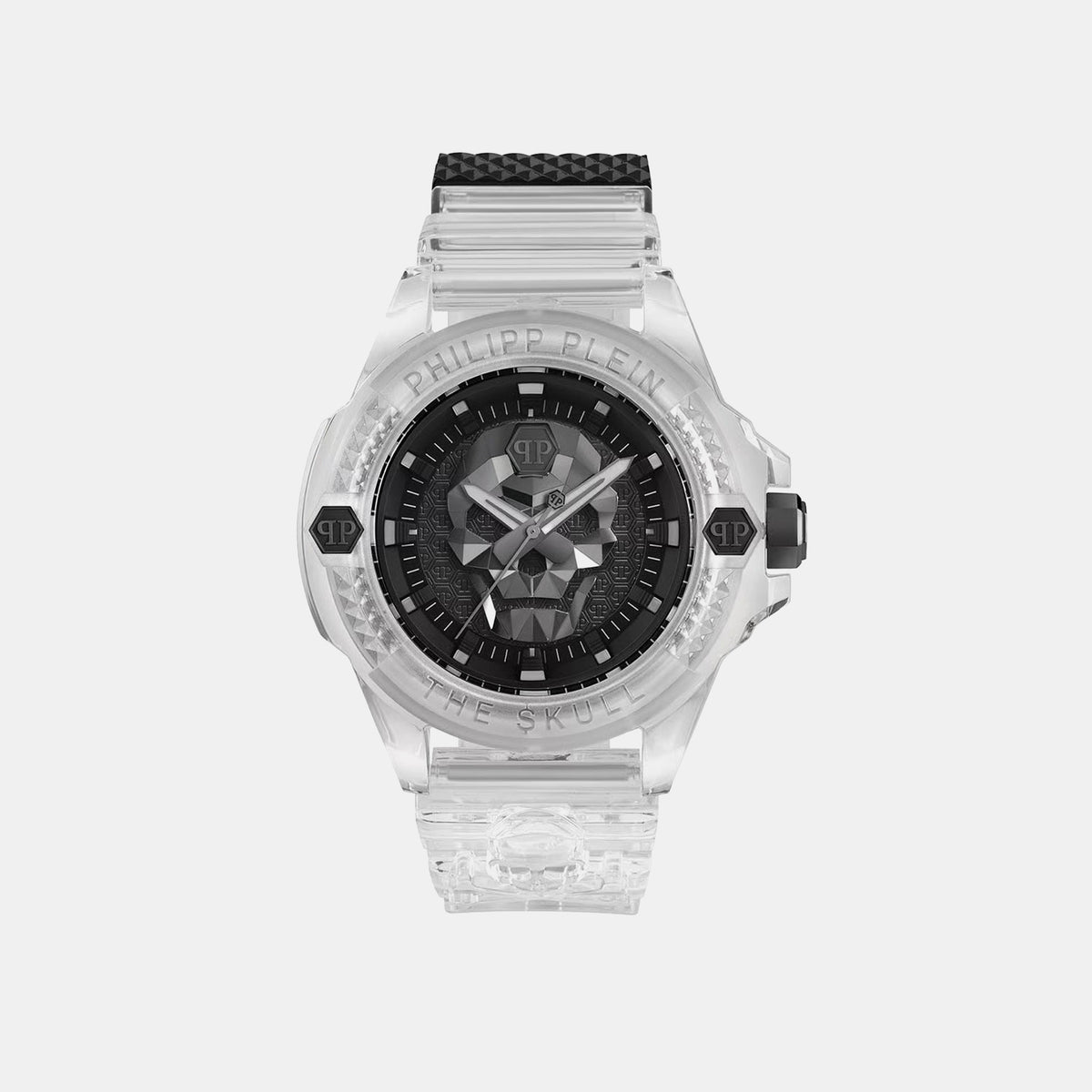 Waa-Skull Synthetic Men Quartz Black Dial Analog Plastic Watch PWWAA0423
