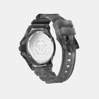 Men Quartz Black Dial Analog Plastic Watch PWWAA0523