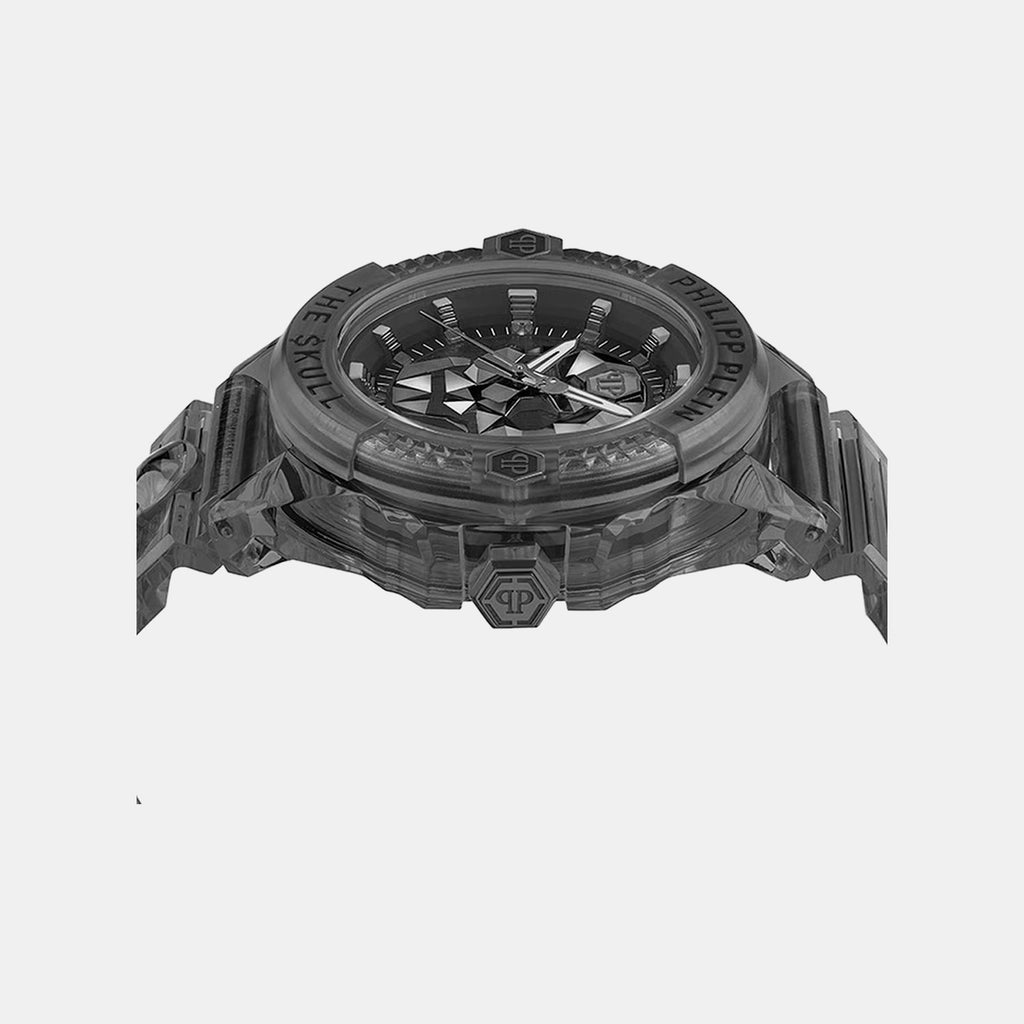 Men Quartz Black Dial Analog Plastic Watch PWWAA0523