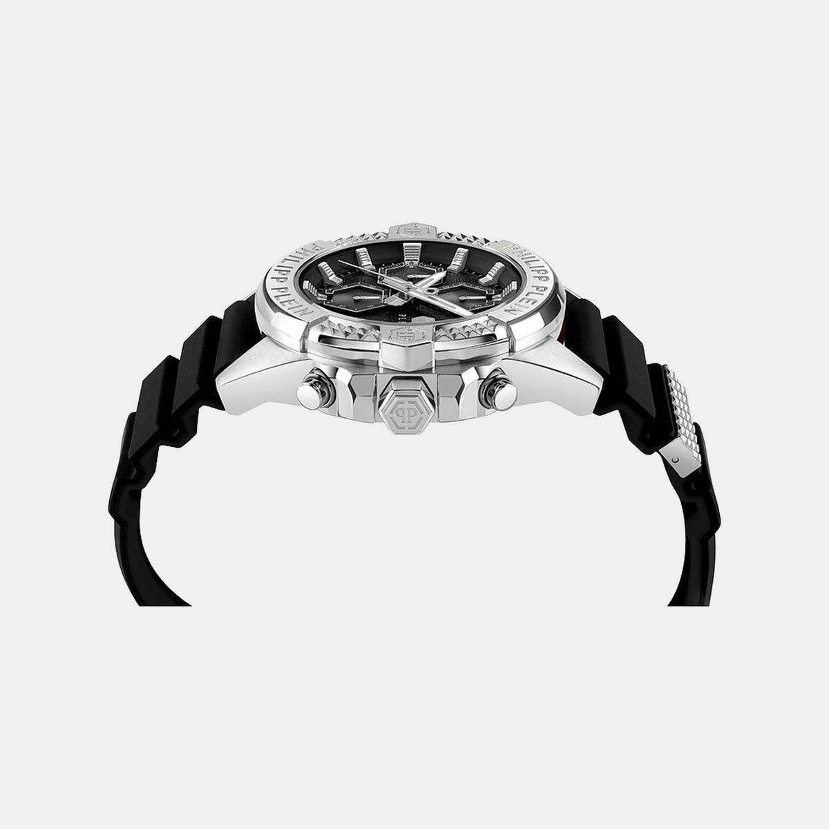 The $Kull Chrono Men Quartz Black Dial Chronograph Silicone Watch PWWFA0125