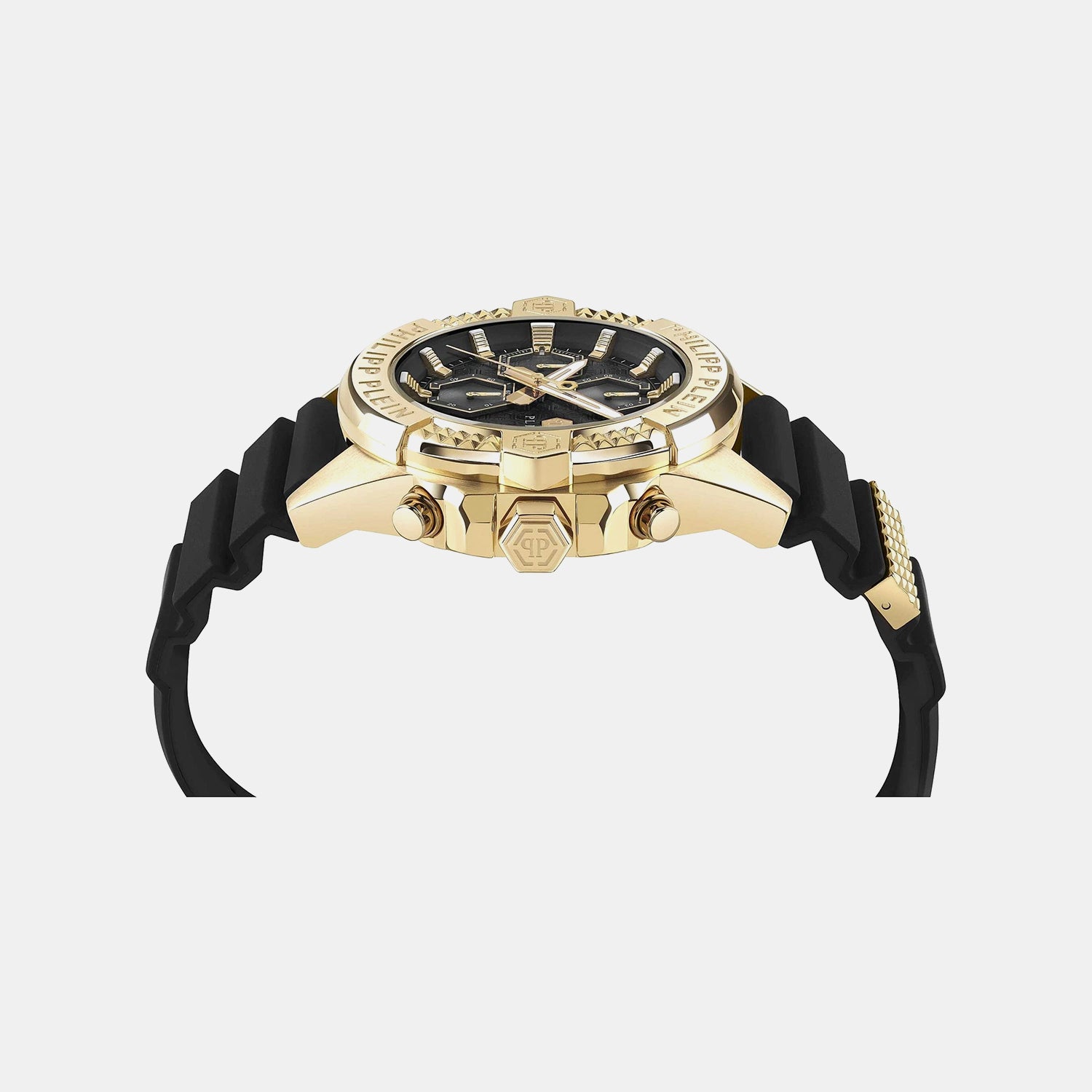 The $Kull Chrono Men Quartz Black Dial Chronograph Silicone Watch PWWFA0225