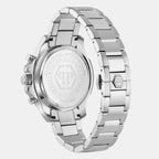 Men Quartz Black Dial Chronograph Stainless Steel Watch PWWFA0425