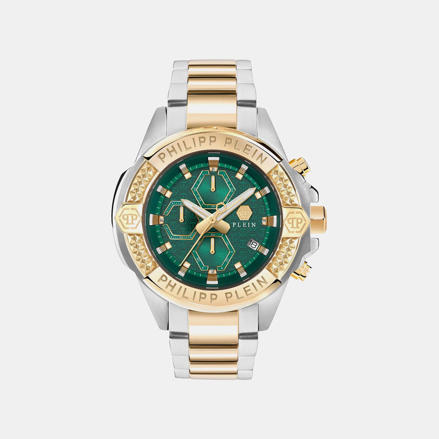 Men Quartz Green Dial Analog Metal Watch PWWFA0525