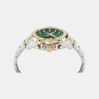 The $Kull Chrono Men Quartz Green Dial Chronograph Metal Watch PWWFA0525