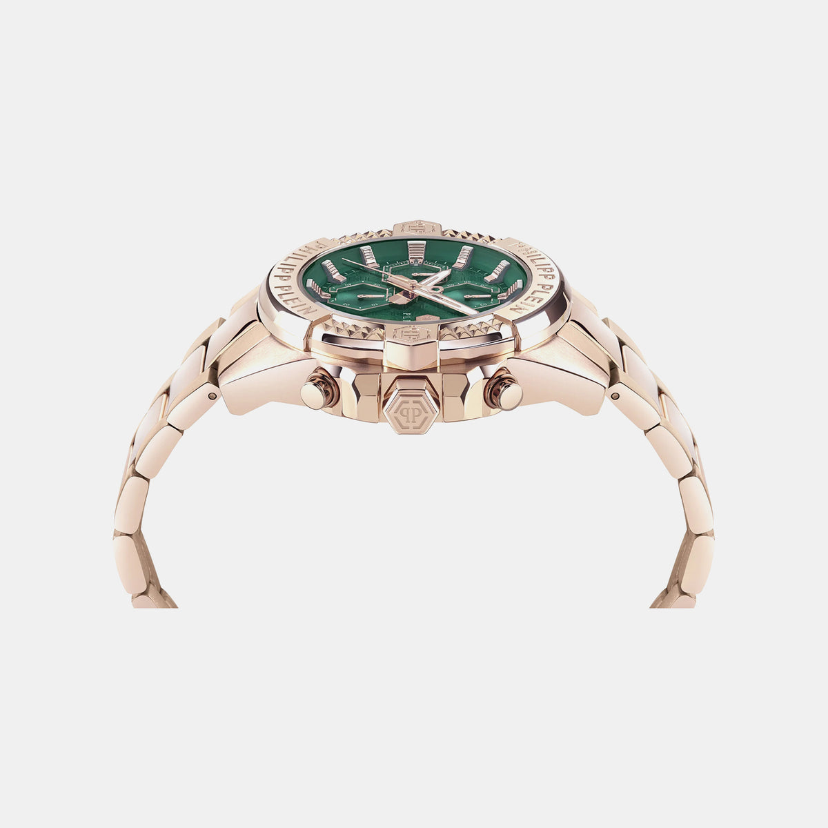 The $Kull Chrono Men Quartz Green Dial Chronograph Stainless Steel Watch PWWFA0625