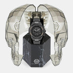 Men Quartz Black Dial Chronograph Stainless Steel Watch PWWFA0725