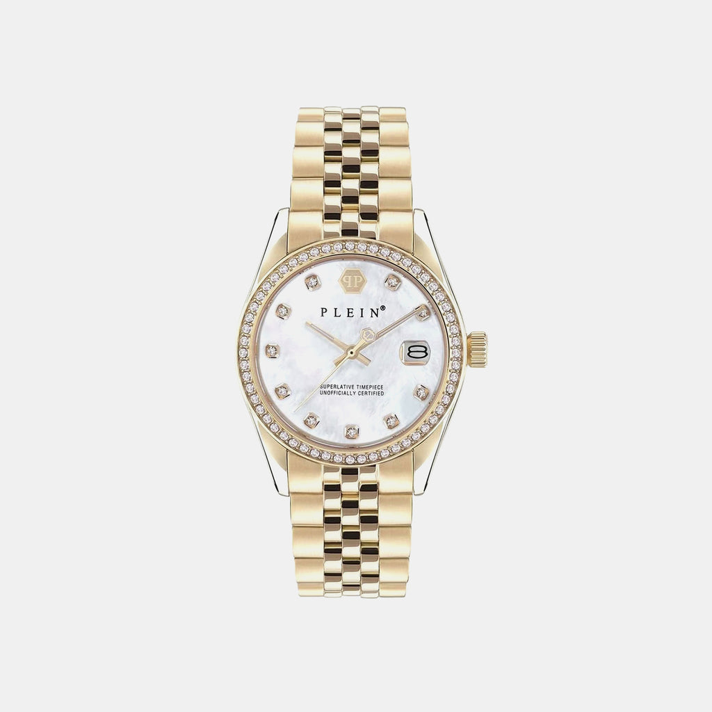 Women Quartz Grey Dial Analog Stainless Steel Watch PWYAA0323