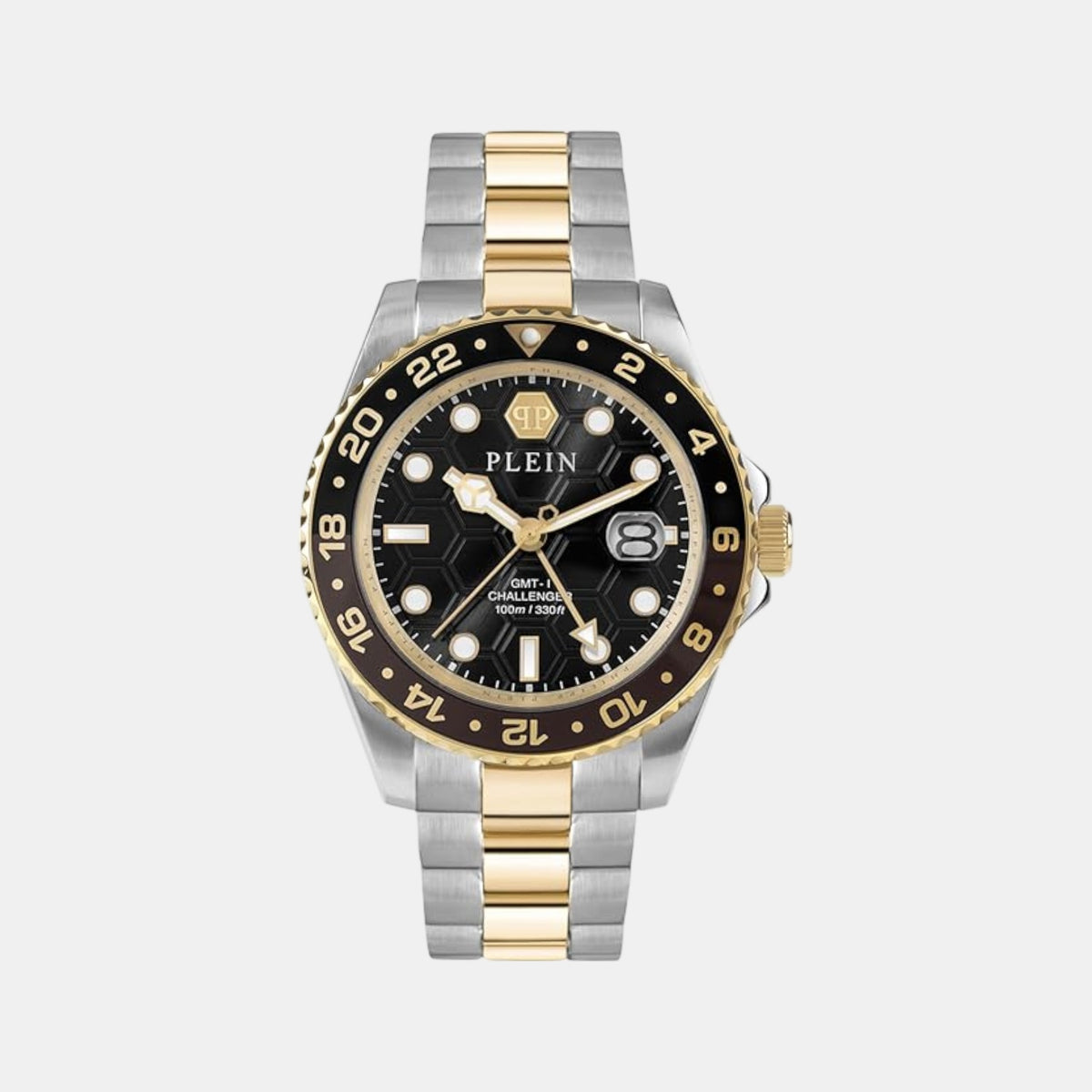 Men Quartz Black Dial Analog Stainless Steel Watch PWYBA0323