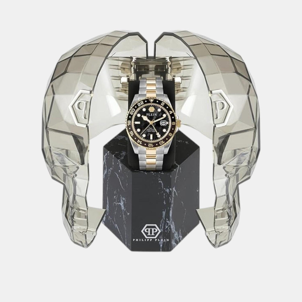 Men Quartz Black Dial Analog Stainless Steel Watch PWYBA0323