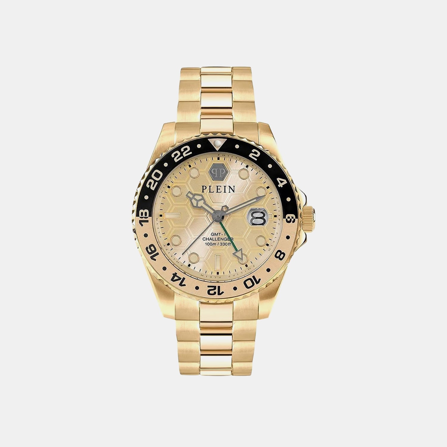 Men Quartz Gold Dial Analog Stainless Steel Watch PWYBA0423