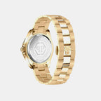 Men Quartz Gold Dial Analog Stainless Steel Watch PWYBA0423