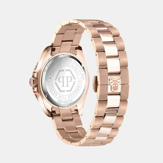 Men Quartz Black Dial Analog Stainless Steel Watch PWYBA0723