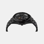 Men GMT Black Dial Analog Stainless Steel Watch PWYBA0923