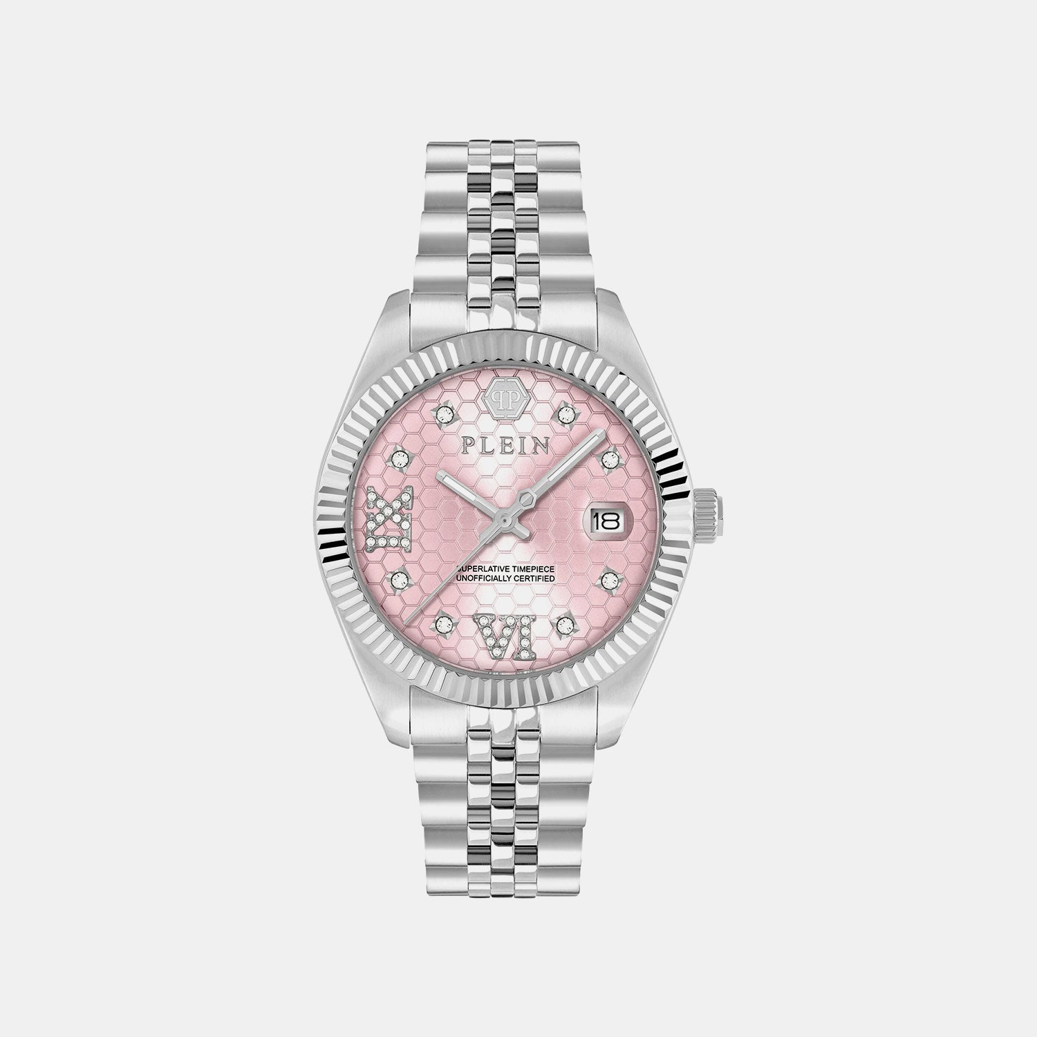 Superlative Women Quartz Pink Dial Analog Metal Watch PWYFA0125