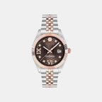 Women Quartz Brown Dial Analog Metal Watch PWYFA0325