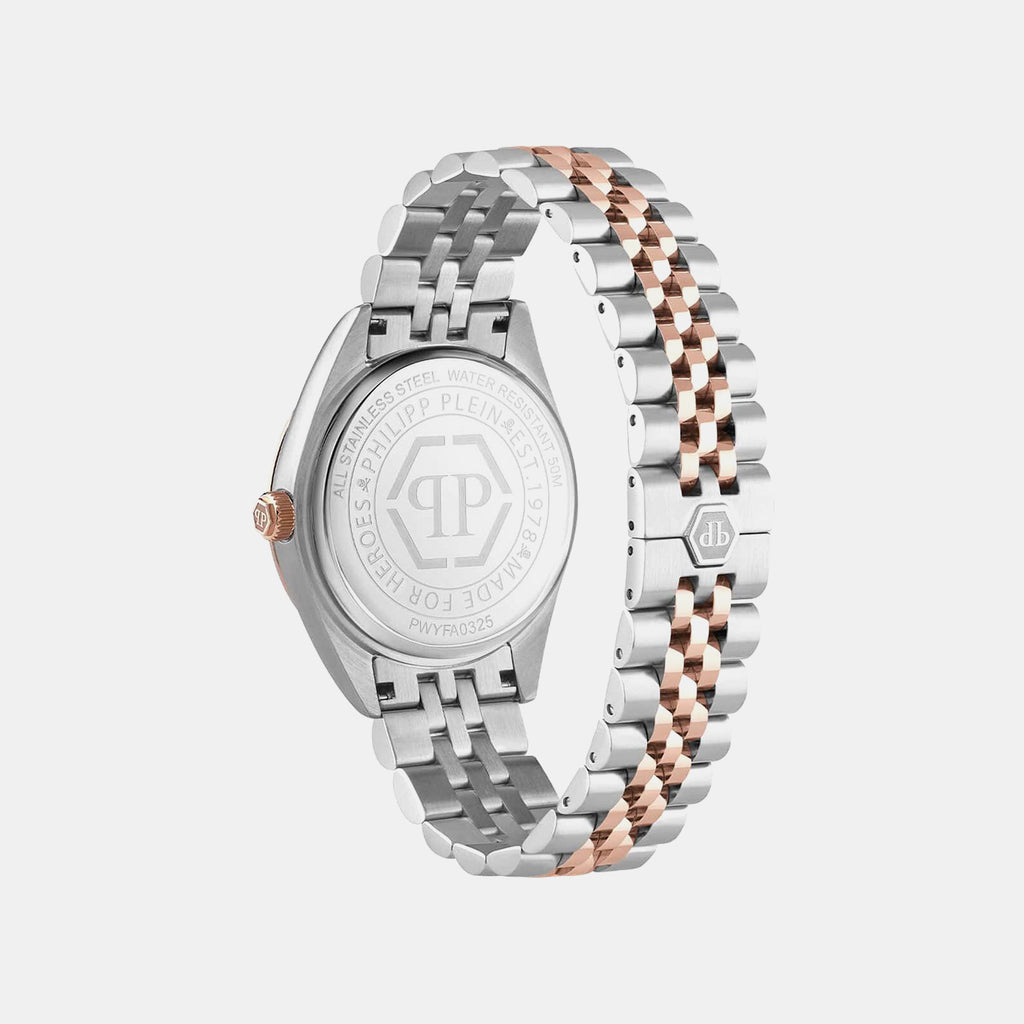 Women Quartz Brown Dial Analog Metal Watch PWYFA0325