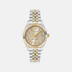 Women Quartz Gold Dial Analog Stainless Steel Watch PWYFA0526