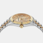 Women Quartz Gold Dial Analog Stainless Steel Watch PWYFA0526