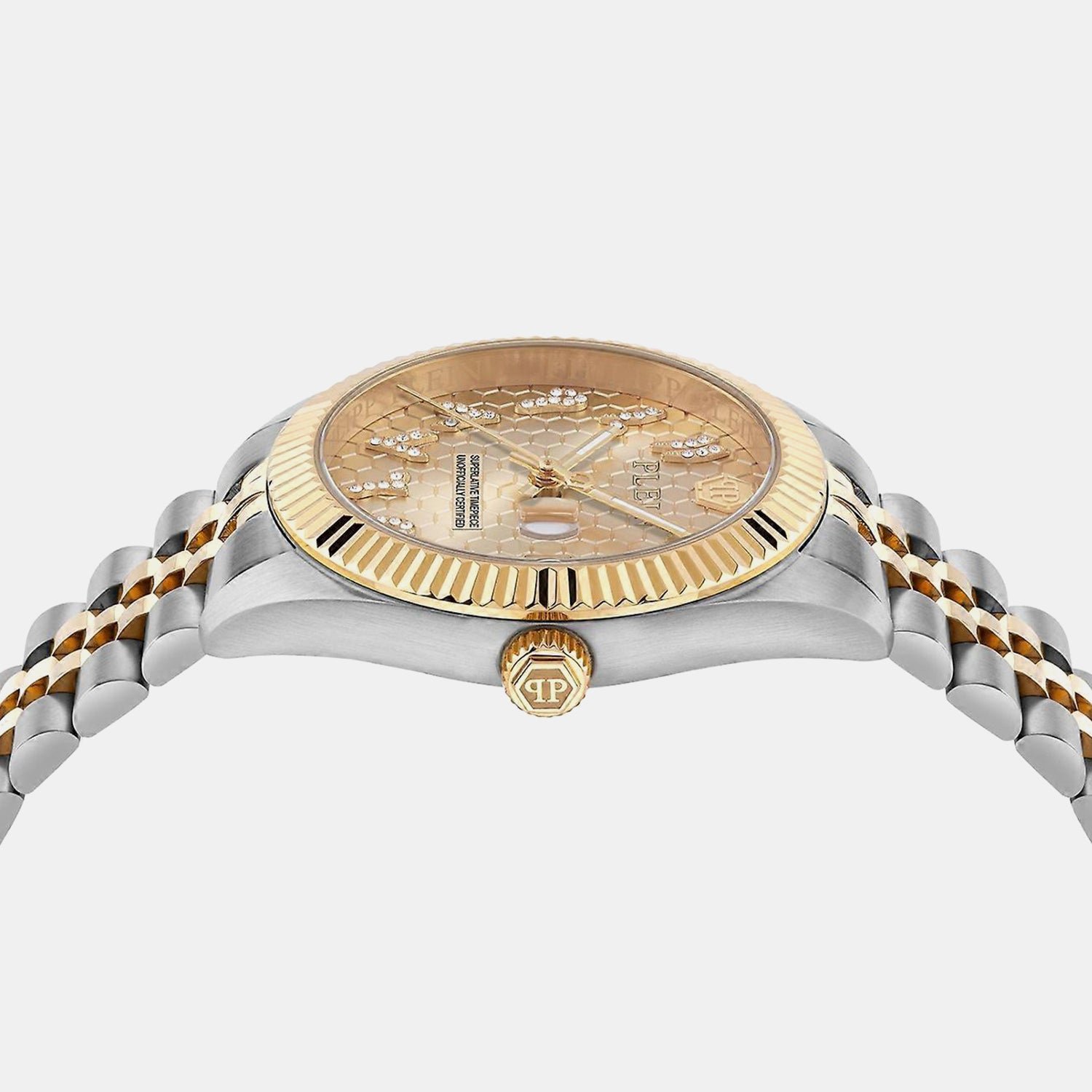 Women Quartz Gold Dial Analog Stainless Steel Watch PWYFA0526